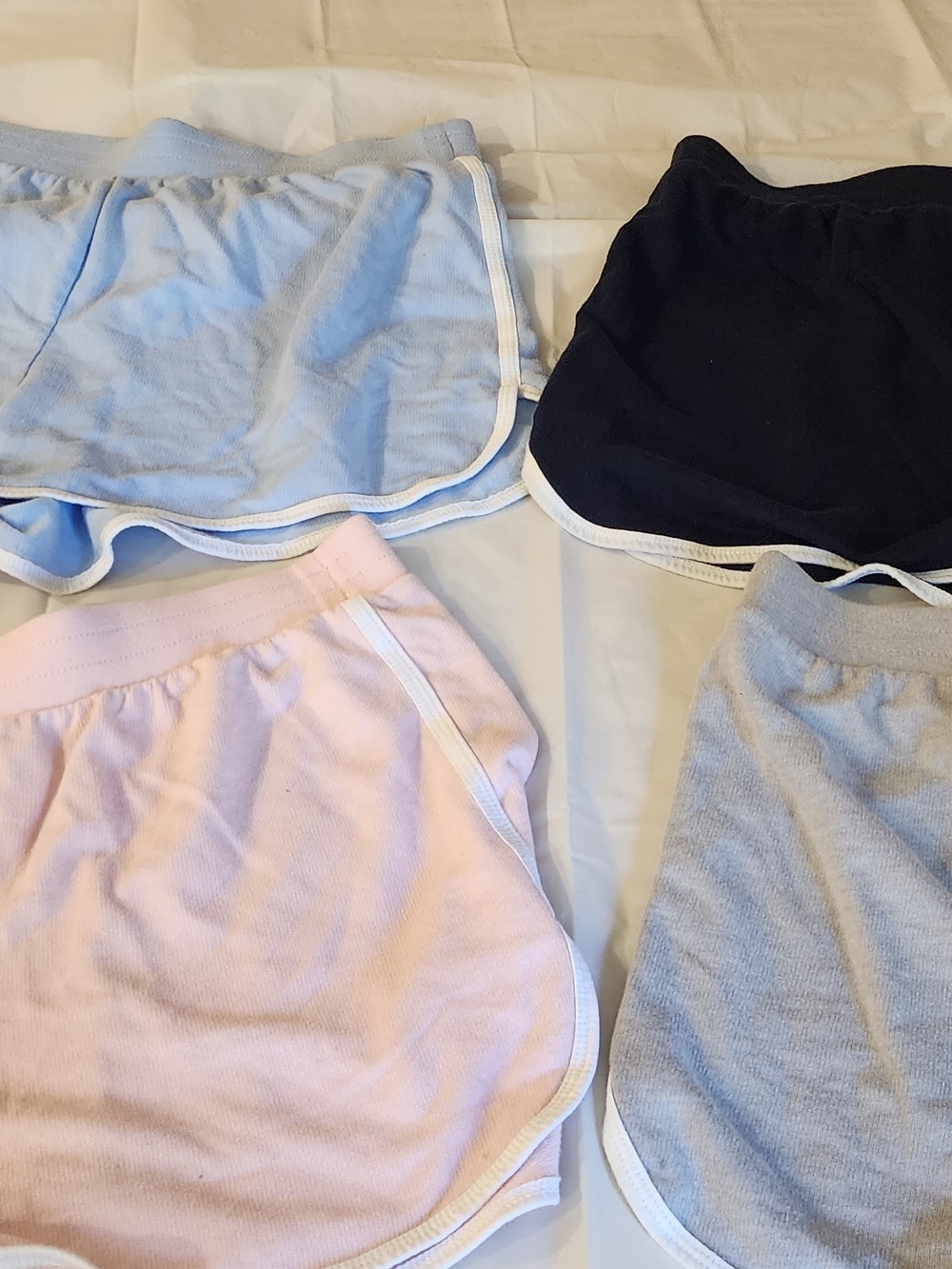 No Boundaries Womens Size Medium Athletic Shorts - Light Blue, Pink, Navy, Gray